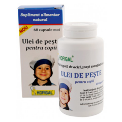 Ulei de peste pentru copii, 60 capsule